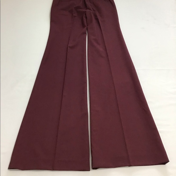Theory Burgundy Demitria Good Wool Mid Rise Pants New With Tag 
Size 0 - Picture 7 of 14